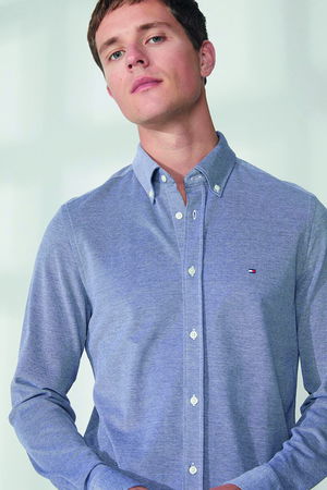 Tommy Hilfiger Regular Fit Düğmeli Yaka Gömlek LACİVERT Tommy Hilfiger Regular Fit Düğmeli Yaka Gömlek LACİVERT