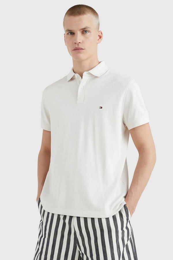 Tommy Hilfiger Polo Yakka Erkek T-shirt BEYAZ