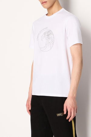 Armani Baskılı Erkek T-shirt BEYAZ Armani Baskılı Erkek T-shirt BEYAZ