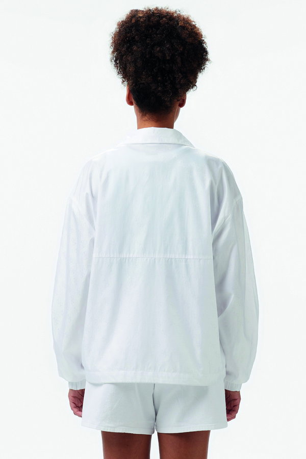 Guess 4G Logo Windbreaker Kadın Rüzgarlık Beyaz