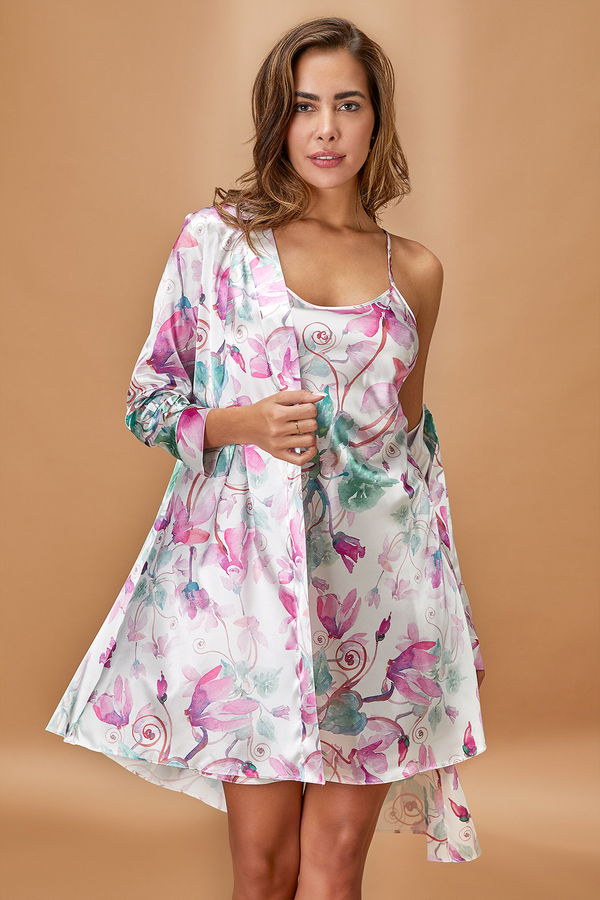 Gabria Saten Kimono Takım FUŞYA Gabria Saten Kimono Takım FUŞYA