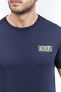 Ea7 Bisiklet Yaka Erkek T-shirt MAVİ