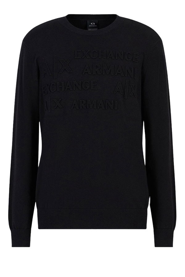 Armani Bisiklet Yaka Erkek Sweat SİYAH