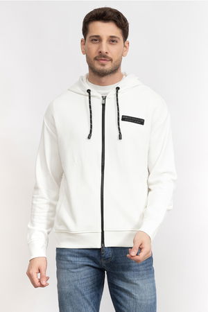 Armani Fermuarlı Erkek Sweat BEYAZ Armani Fermuarlı Erkek Sweat BEYAZ
