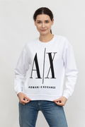 Armani Logo Baskılı Kadın Sweat BEYAZ