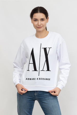 Armani Logo Baskılı Kadın Sweat BEYAZ Armani Logo Baskılı Kadın Sweat BEYAZ