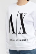 Armani Logo Baskılı Kadın Sweat BEYAZ