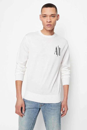Armani Baskılı Erkek Sweat BEYAZ Armani Baskılı Erkek Sweat BEYAZ