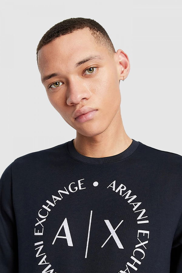 Armani Bisiklet Yaka Erkek Sweat LACİVERT