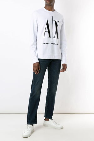 Armani Bisiklet Yaka Erkek Sweat BEYAZ Armani Bisiklet Yaka Erkek Sweat BEYAZ