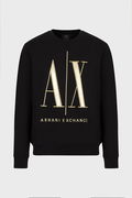 Armani Bisiklet Yaka Erkek Sweat SİYAH