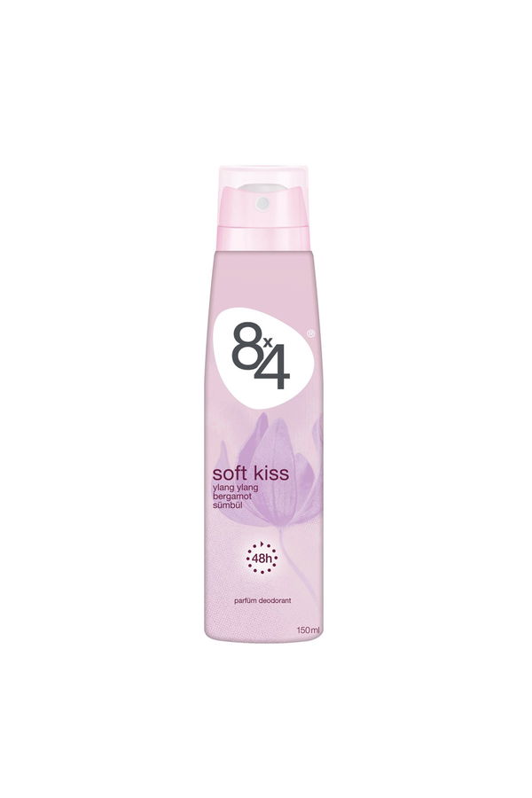 8X4 Soft Kiss Pudrasız Kadın Deodorant 150 Ml STD 8X4 Soft Kiss Pudrasız Kadın Deodorant 150 Ml STD