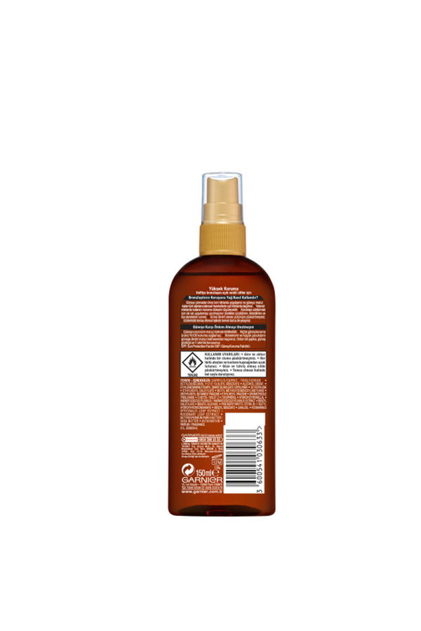 Garnier Ambre Solaire Bronzlaştırıcı Koruyucu Yağ IP30 150ML Garnier Ambre Solaire Bronzlaştırıcı Koruyucu Yağ IP30 150ML