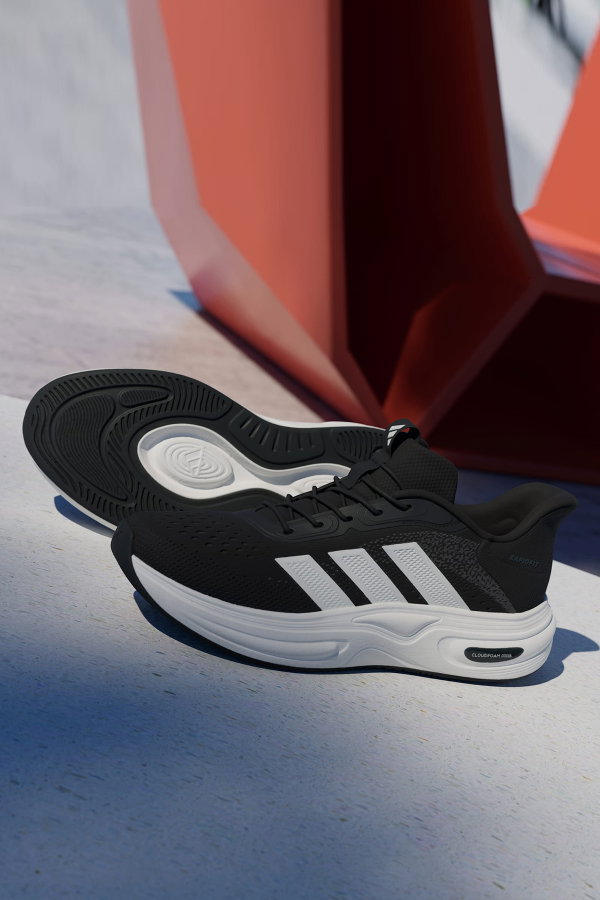 Adidas Cloudfoam Cuxxion - Rapidfit Erkek Spor Ayakkabı SIYAH