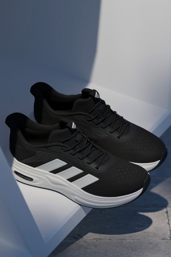 Adidas Cloudfoam Cuxxion - Rapidfit Erkek Spor Ayakkabı SIYAH