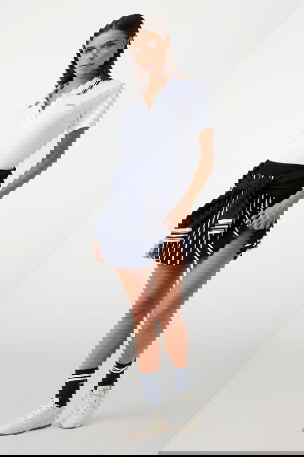 Guess Polo Yaka Kadın T-shirt Beyaz