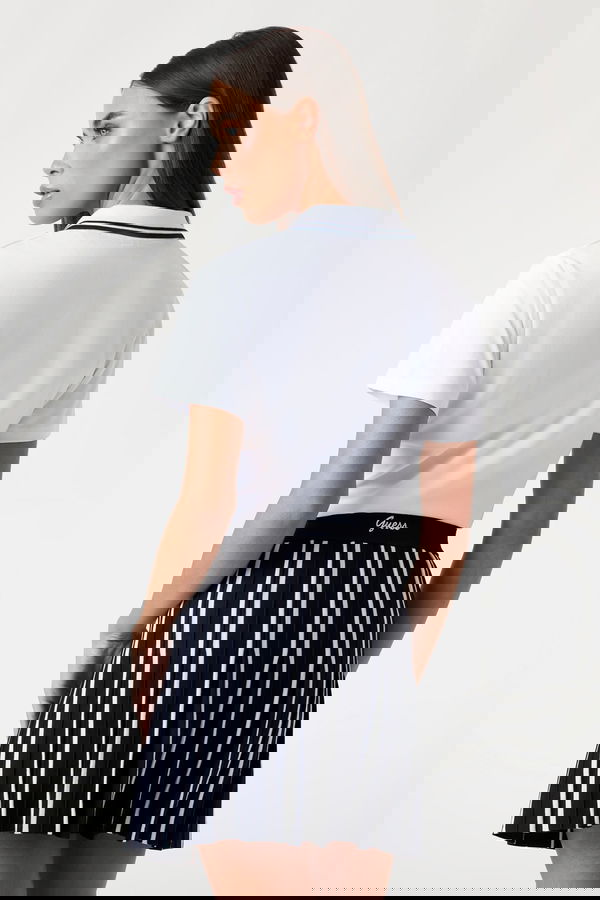 Guess Polo Yaka Kadın T-shirt Beyaz