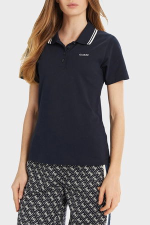 Guess Polo Yaka Kadın T-shirt Lacivert