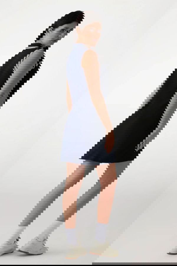 Guess Polo Yaka Kadın Elbise Lacivert