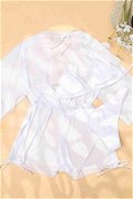 Angelsin Şifon Pareo Plaj Elbisesi Cover Up Kimono