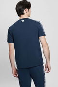 Guess Baskılı Erkek T-shirt Mavi