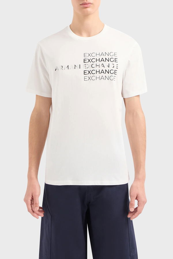 Armani Baskılı Erkek T-shirt BEYAZ Armani Baskılı Erkek T-shirt BEYAZ