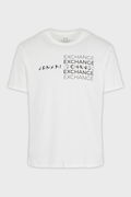 Armani Baskılı Erkek T-shirt BEYAZ