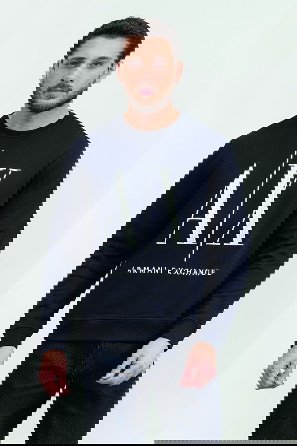 Armani Bisiklet Yaka Erkek Sweat LACİVERT Armani Bisiklet Yaka Erkek Sweat LACİVERT