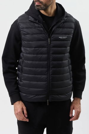 Armani Exchange Erkek Şişme Yelek SIYAH
