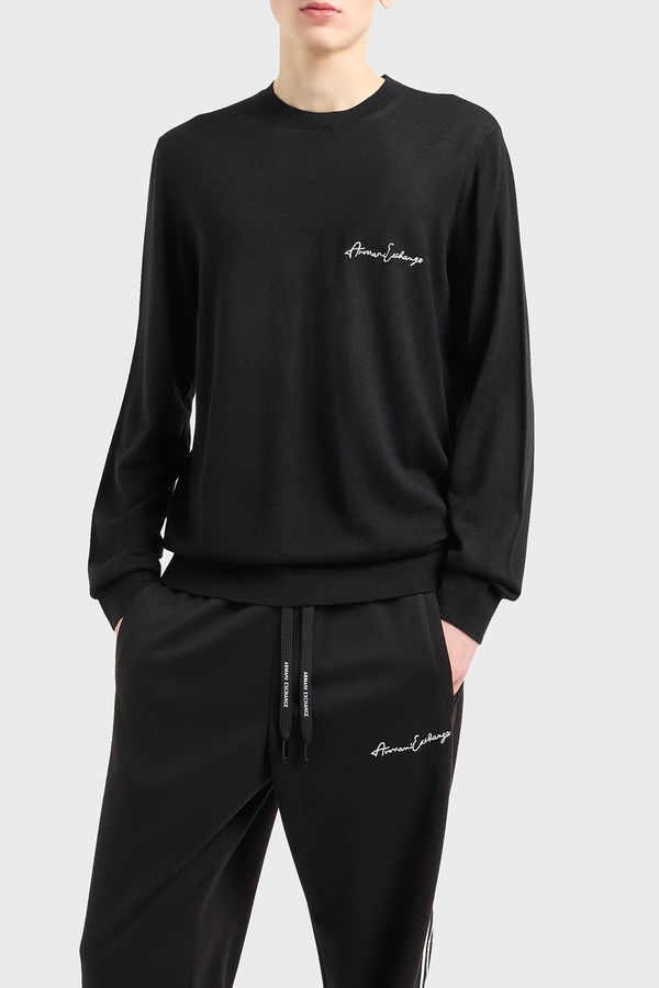 Armani Exchange Erkek Kazak SIYAH