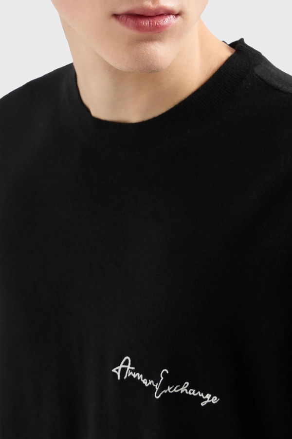 Armani Exchange Erkek Kazak SIYAH