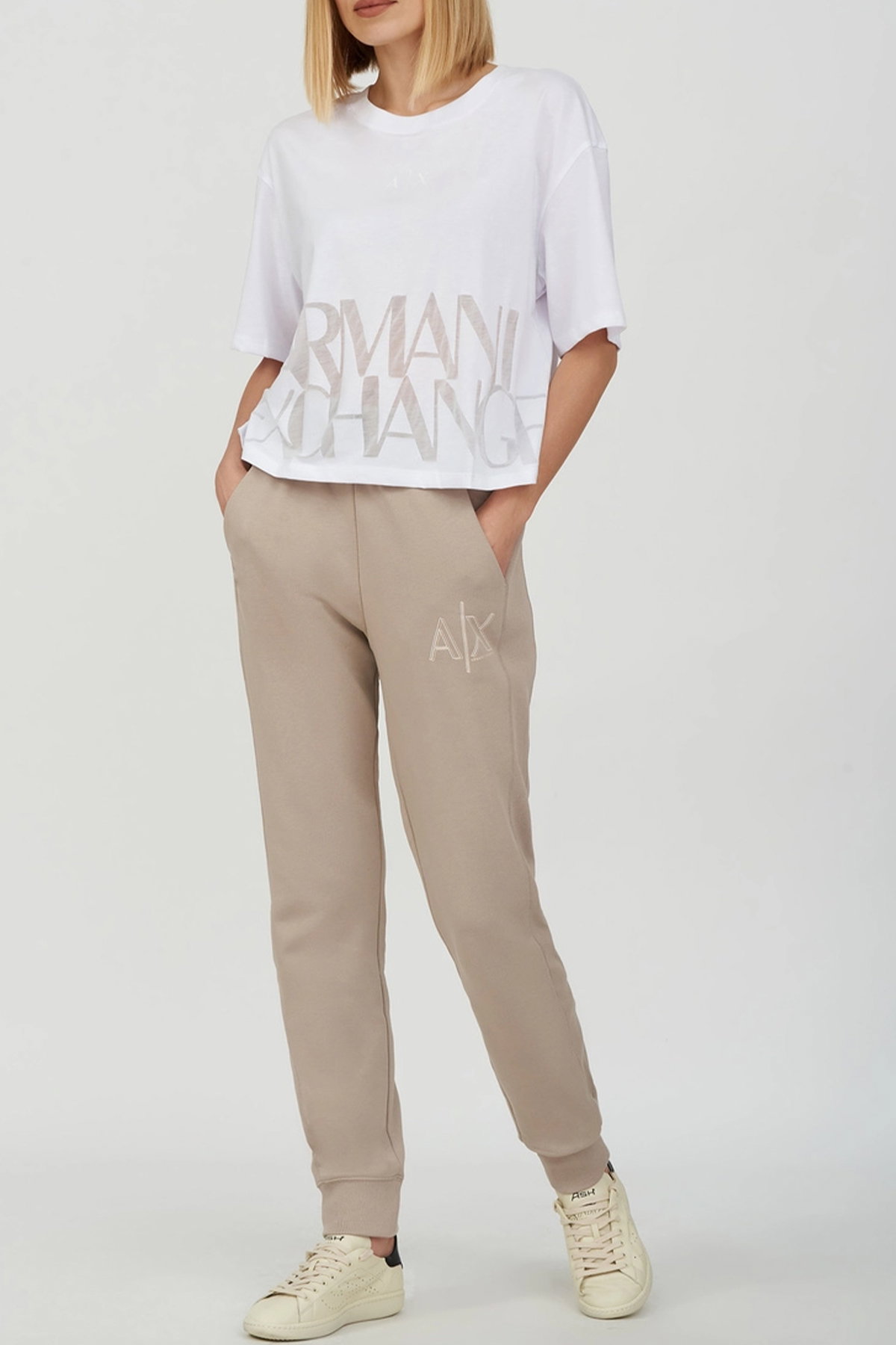 Armani Kadın T-shirt BEYAZ