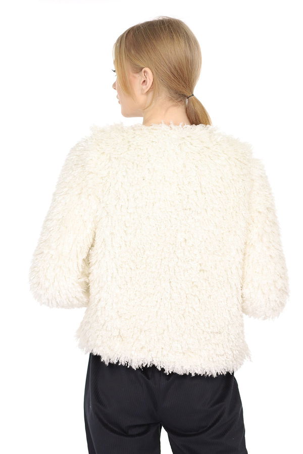 Astarlı Peluş Mont EKRU Astarlı Peluş Mont EKRU