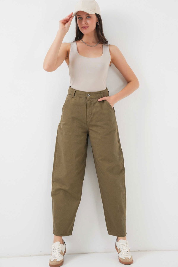 Gabria Baggy Jean Pantolon HAKI Gabria Baggy Jean Pantolon HAKI