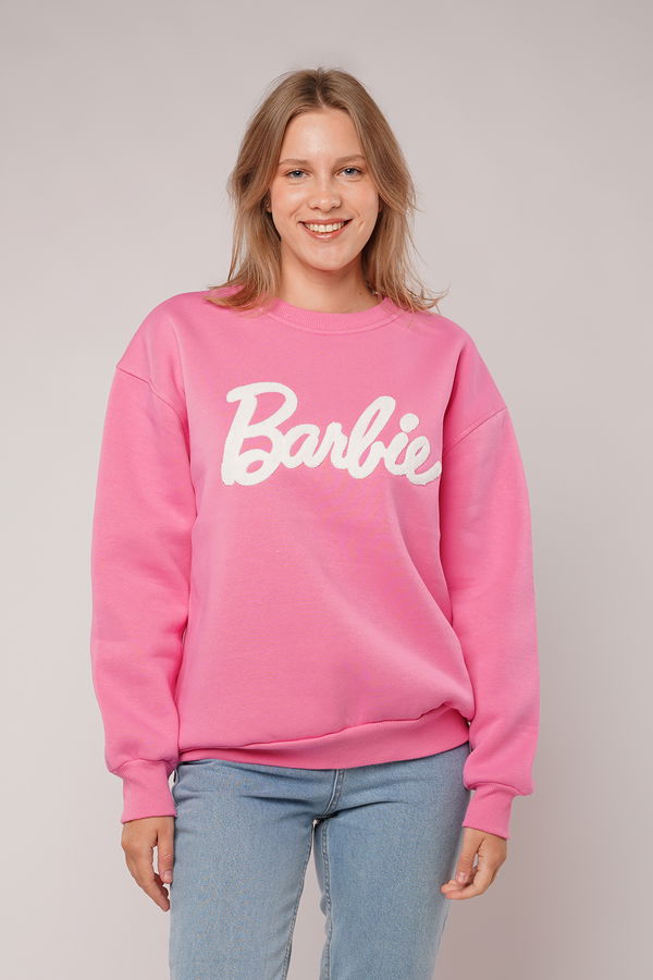 Gabria Barbie Baskılı Sweat PEMBE