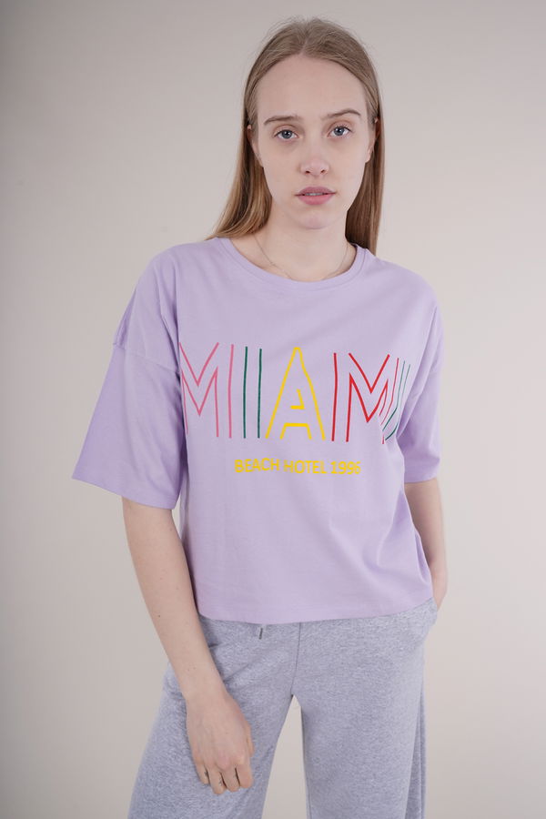 Gabria Baskılı Oversize Mini T-shirt