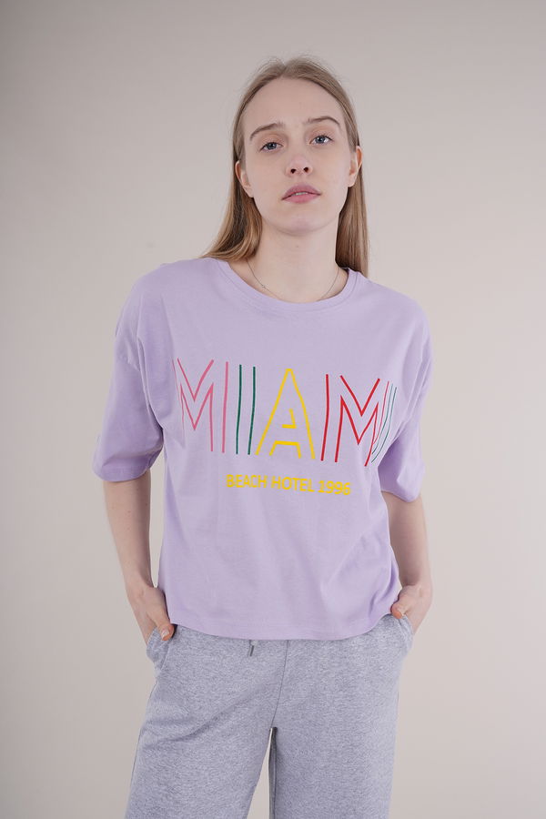 Gabria Baskılı Oversize Mini T-shirt