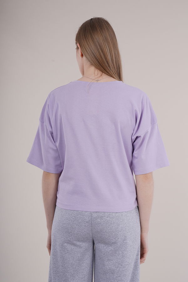 Gabria Baskılı Oversize Mini T-shirt