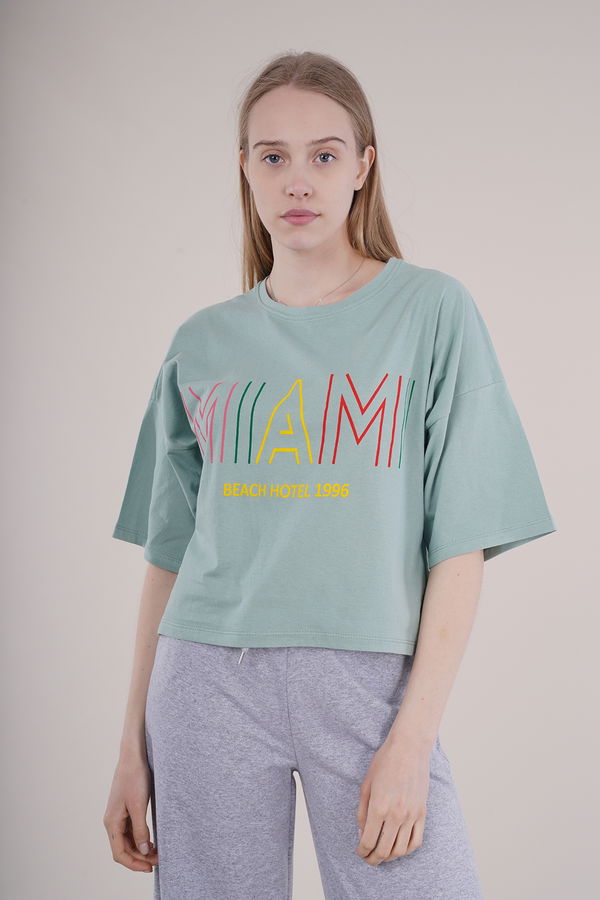 Gabria Baskılı Oversize Mini T-shirt