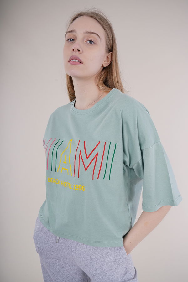 Gabria Baskılı Oversize Mini T-shirt