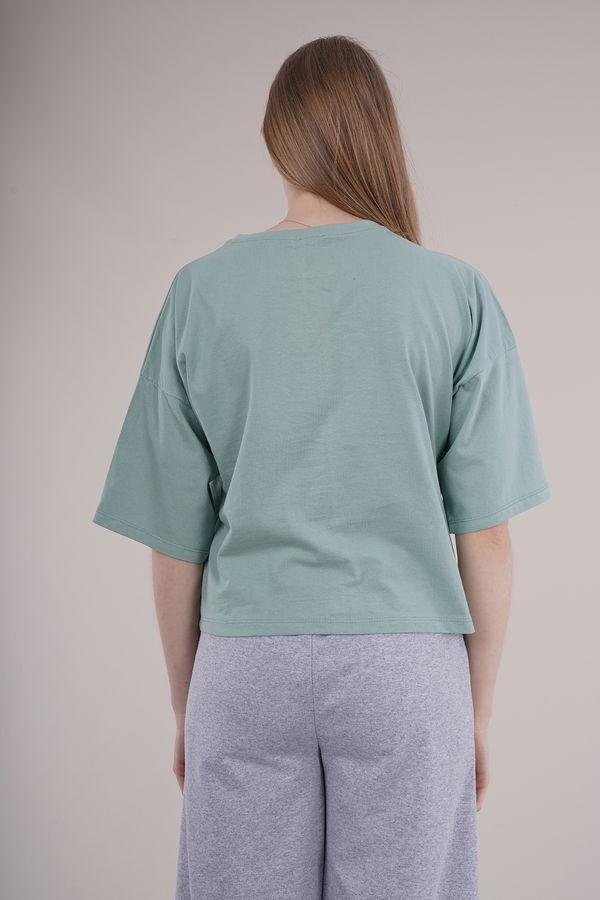 Gabria Baskılı Oversize Mini T-shirt