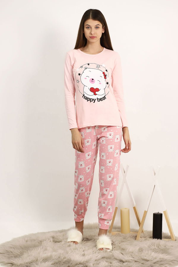 Baskılı Pijama Takımı PUDRA Baskılı Pijama Takımı PUDRA