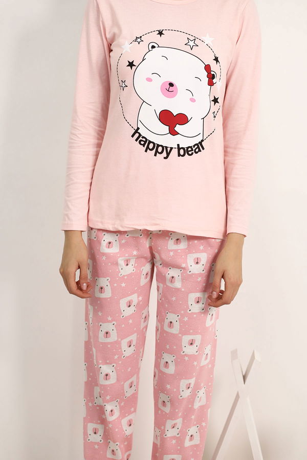 Baskılı Pijama Takımı PUDRA Baskılı Pijama Takımı PUDRA