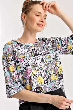Gabria Baskılı T-shirt Gabria Baskılı T-shirt
