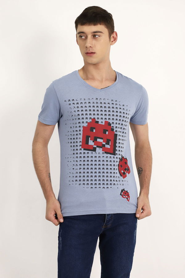 Baskılı T-shırt INDIGO Baskılı T-shırt INDIGO