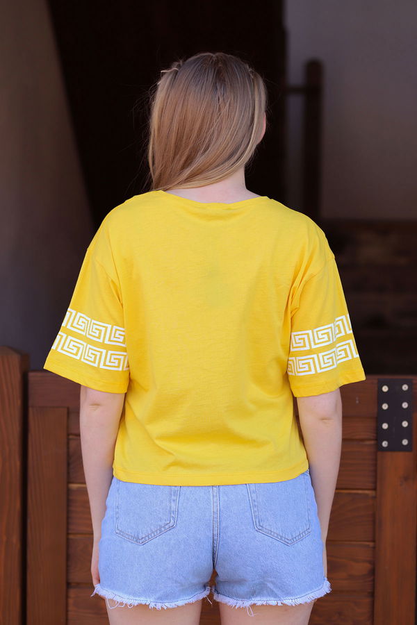 Baskılı T-shirt SARI Baskılı T-shirt SARI