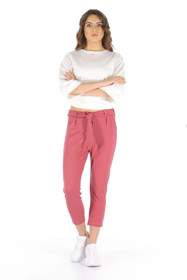 Bel Bağcıklı Pantolon GÜL Bel Bağcıklı Pantolon GÜL