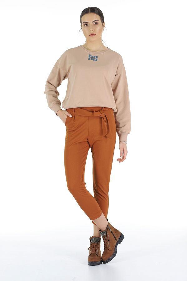 Gabria Bel Bağcıklı Pantolon Gabria Bel Bağcıklı Pantolon