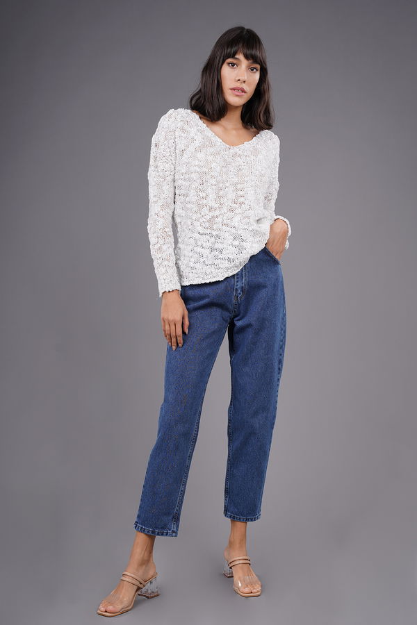 Bel Büzgülü Mom Jean MAVI Bel Büzgülü Mom Jean MAVI