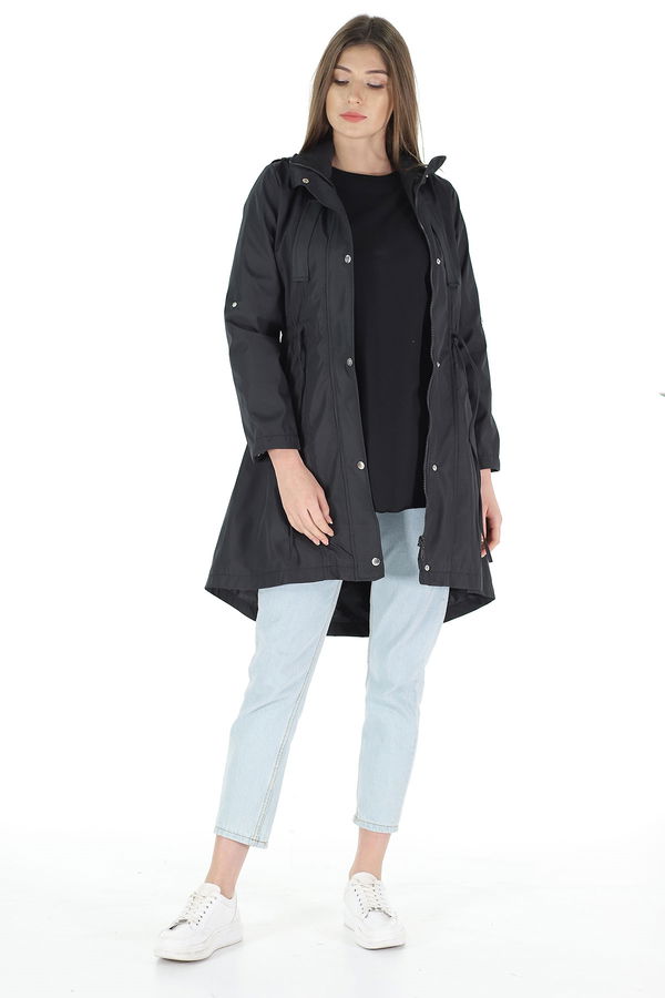 Bel Büzgülü Trenchcoat Bel Büzgülü Trenchcoat